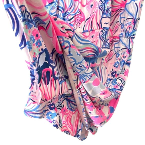 Lilly Pulitzer Gianni Skort Romper Prosecco Pin Make A Splash in Size Small - Picture 8 of 11